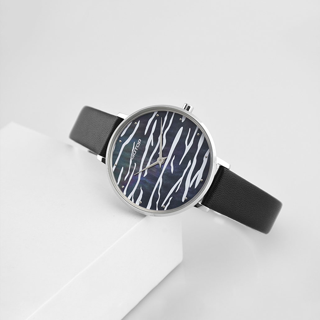 Women's Watch with Thin Leather Strap