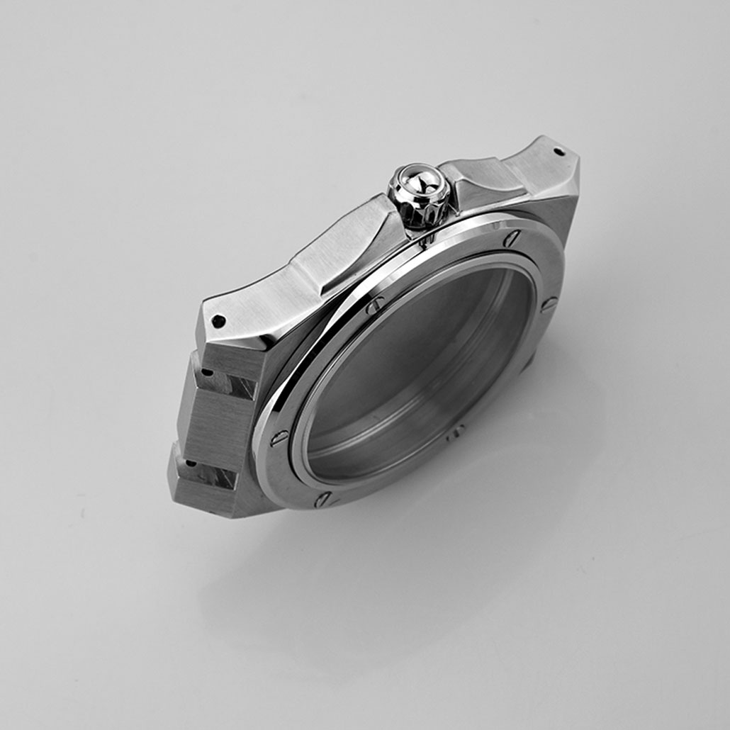316L Round Stainless-Steel Watch Case
