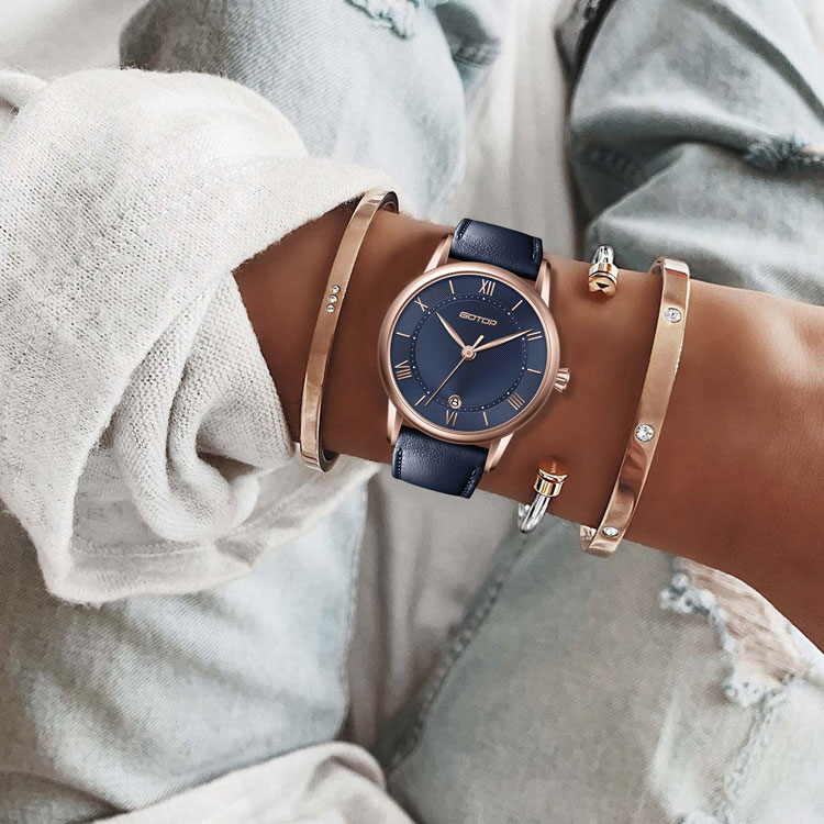 women watch with special crown and double layer dial5