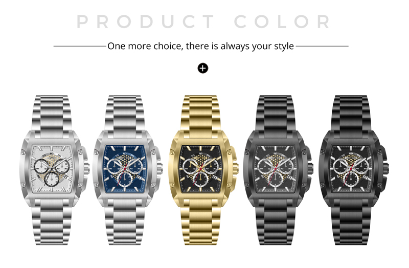 Detail of SS1153 Luxury Chronograph Men’s Watch with Luminous Skeleton Dial Sports 316L Case OEM