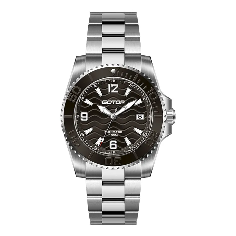 Men’s Mechanical Dive Watch with Luminous Dial Luxury 10ATM Automatic Diver Custom Logo Ceramic Bezel