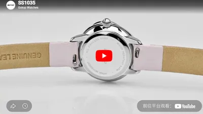 Elegant Rose Case Steel Watch Colorful Exquisite Leather Strap For Women-SS1035